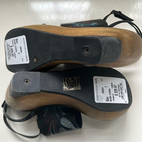 Tory Burch Musee Wedge Sandals Shoes Size 7 - Picture 7 of 7